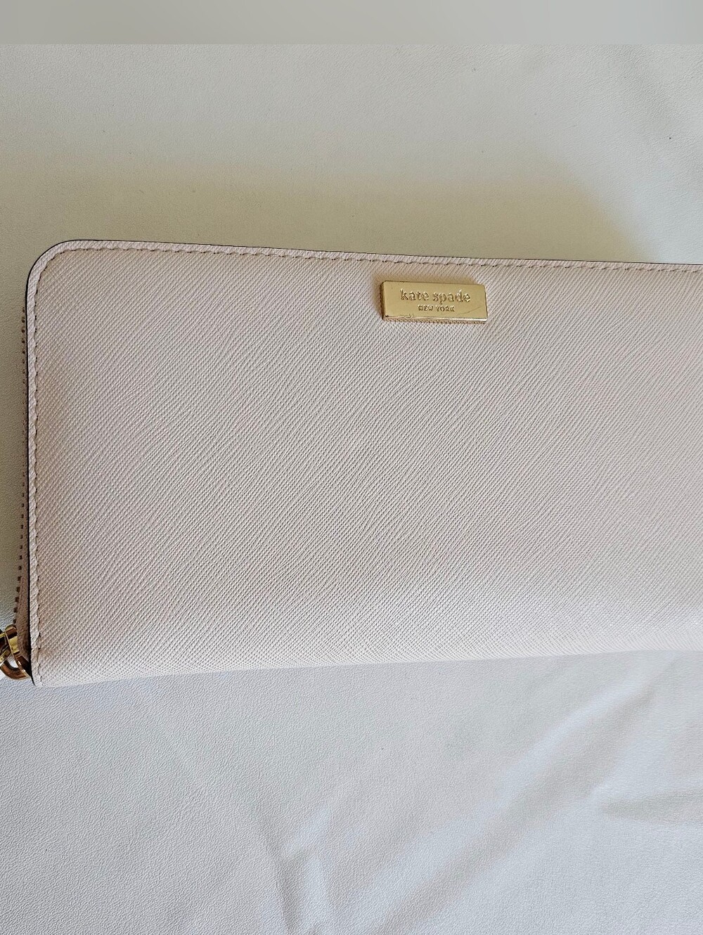 kate spade Pale Pink Zip Around Wallet